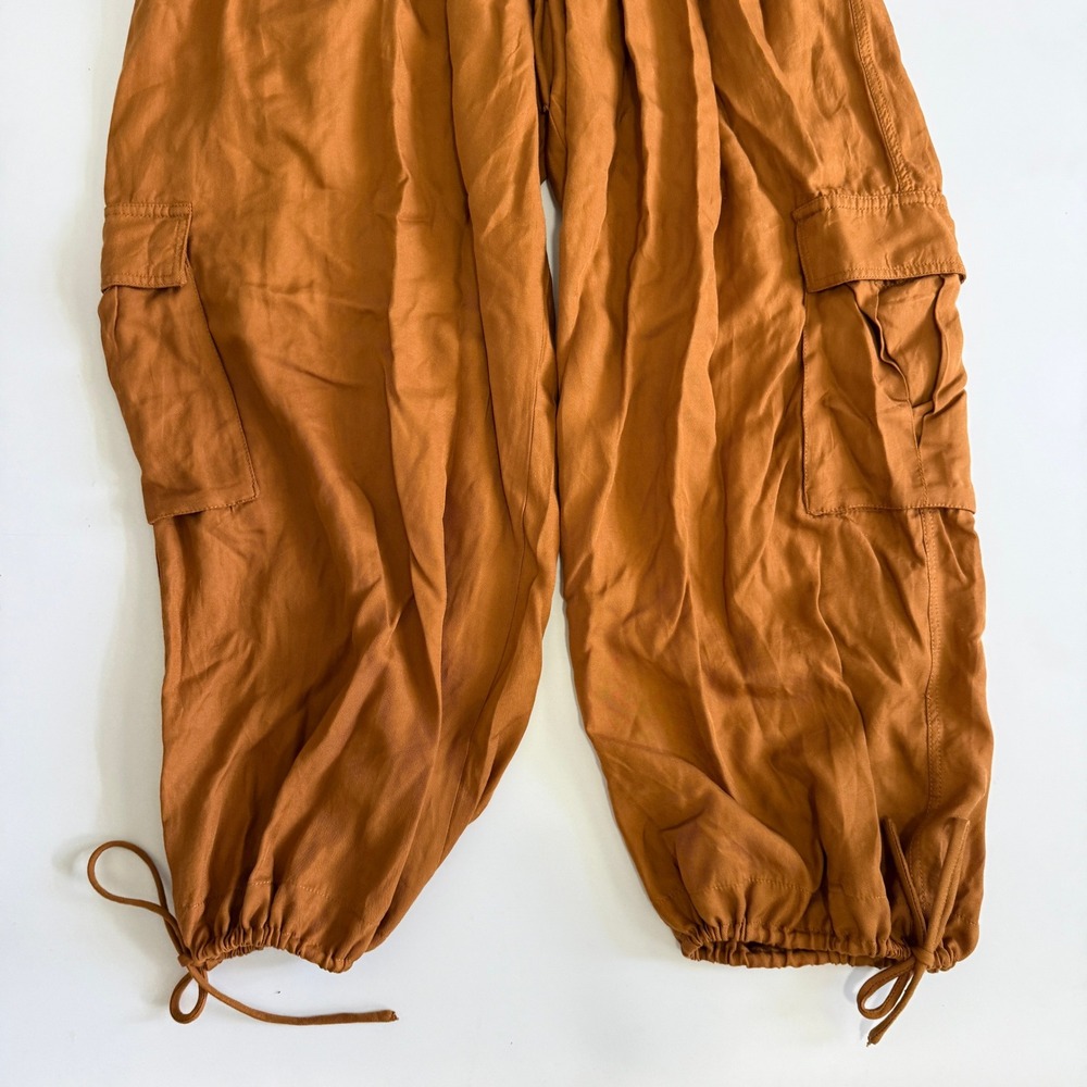 Free People Womens Rust Brown Lyocell Cargo Jogger Pants OB1722209 Size L - Picture 3 of 10